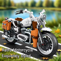 Creative Plastic Building Blocks Simulation Motorcycle Car Model DIY Assembling Block Toys for Boys Gift