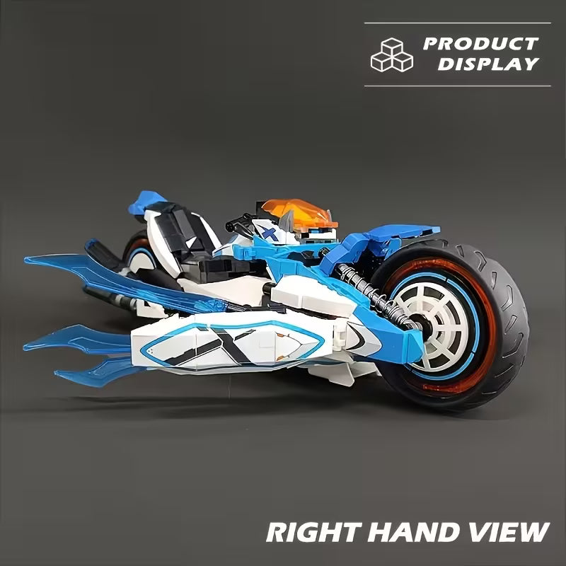 Advanced Plastic Motorcycle Building Kit 1230+pcs