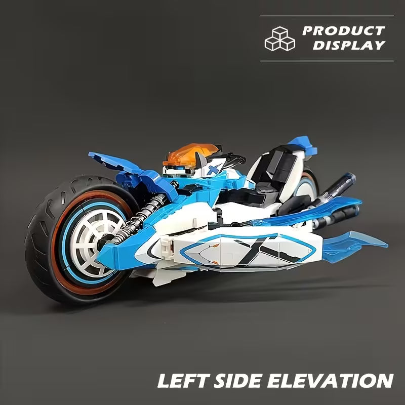 Advanced Plastic Motorcycle Building Kit 1230+pcs