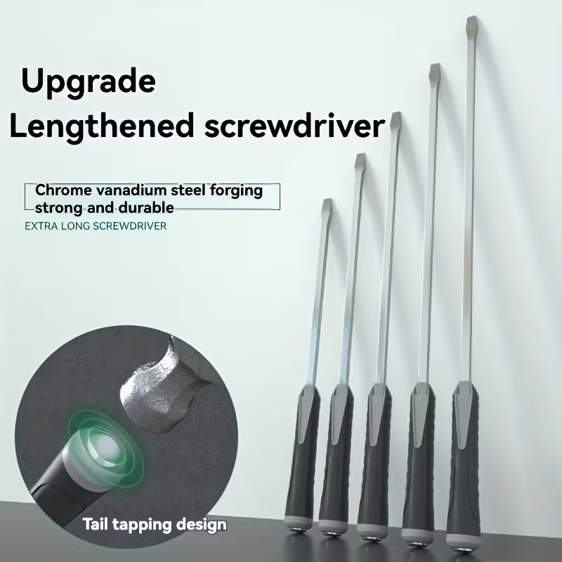 Extra-Large Flathead Screwdriver with a Striking Feature, Designed for Heavy-Duty Use