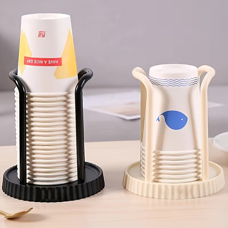 1pc Disposable Paper Cup Holder - Adjustable Plastic Tray, Multi-functional Cup Storage Rack