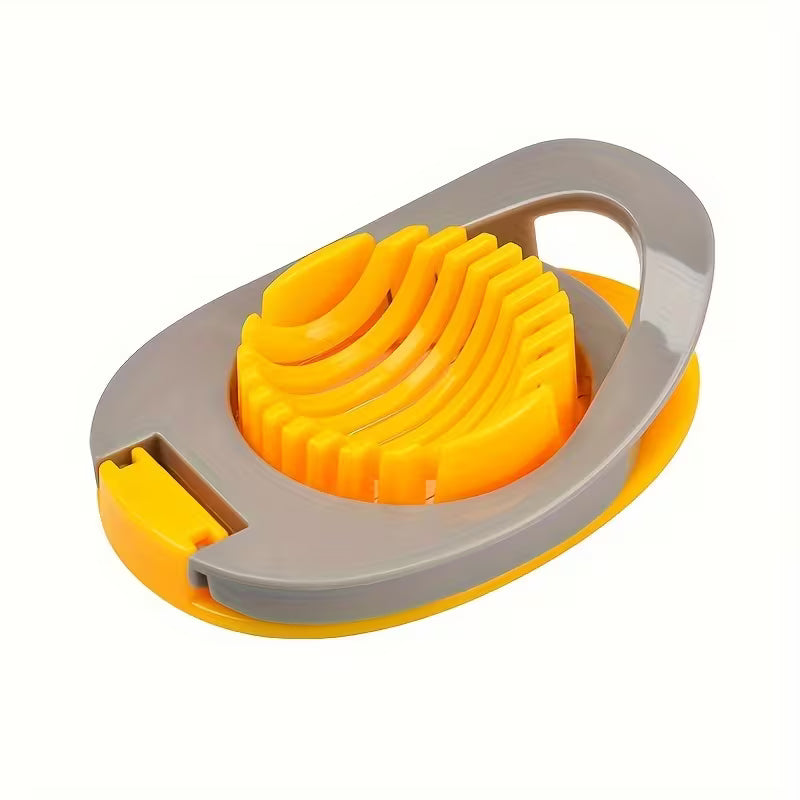1pc Stainless Steel Egg Slicer, Multifunctional Kitchen Gadget, Manual Cutter for Eggs & Fruits