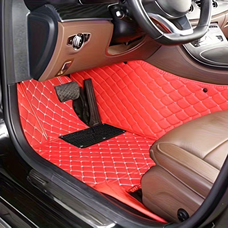 [ORA Funky Cat GT 2022 Car Mats] for ORA for Funky Cat GT/2022/Left Hand Drive Upgrade Your Car Interior Accessories PU Leather Car Floor Mats Carpets A-Must-