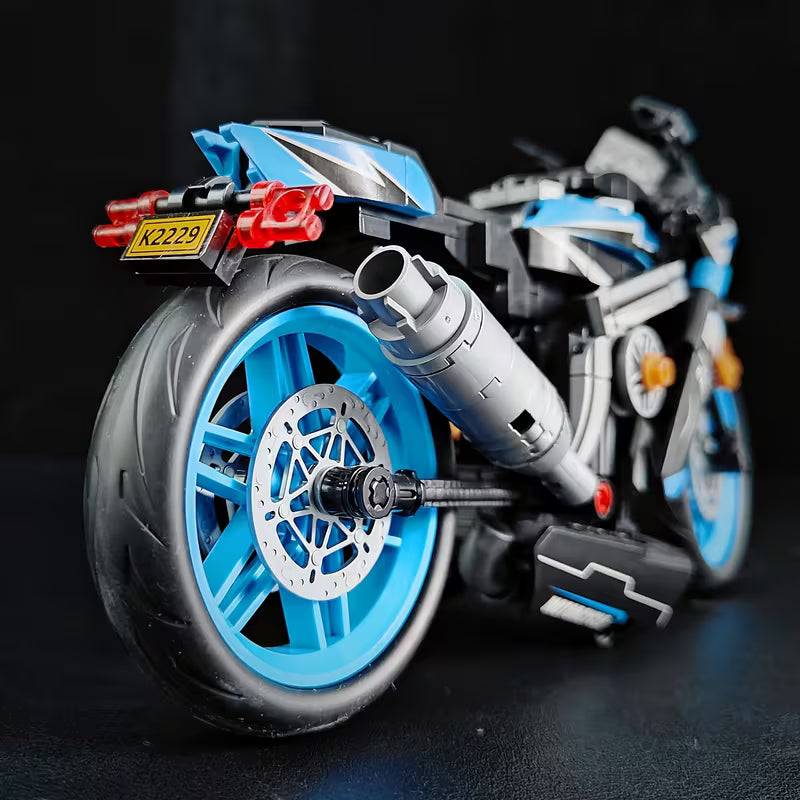 Motorcycle Model Children's Toy, Puzzle Puzzle Small Particle Building Blocks, Mini Motorcycle Building Blocks Ornament, Birthday Gift, Christmas Gift