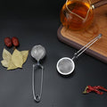 Stainless Steel Spherical Mesh Tea Strainer, Reusable Filter for Coffee, Herbs, Spices, Powdered Sugar & Flour Sifter