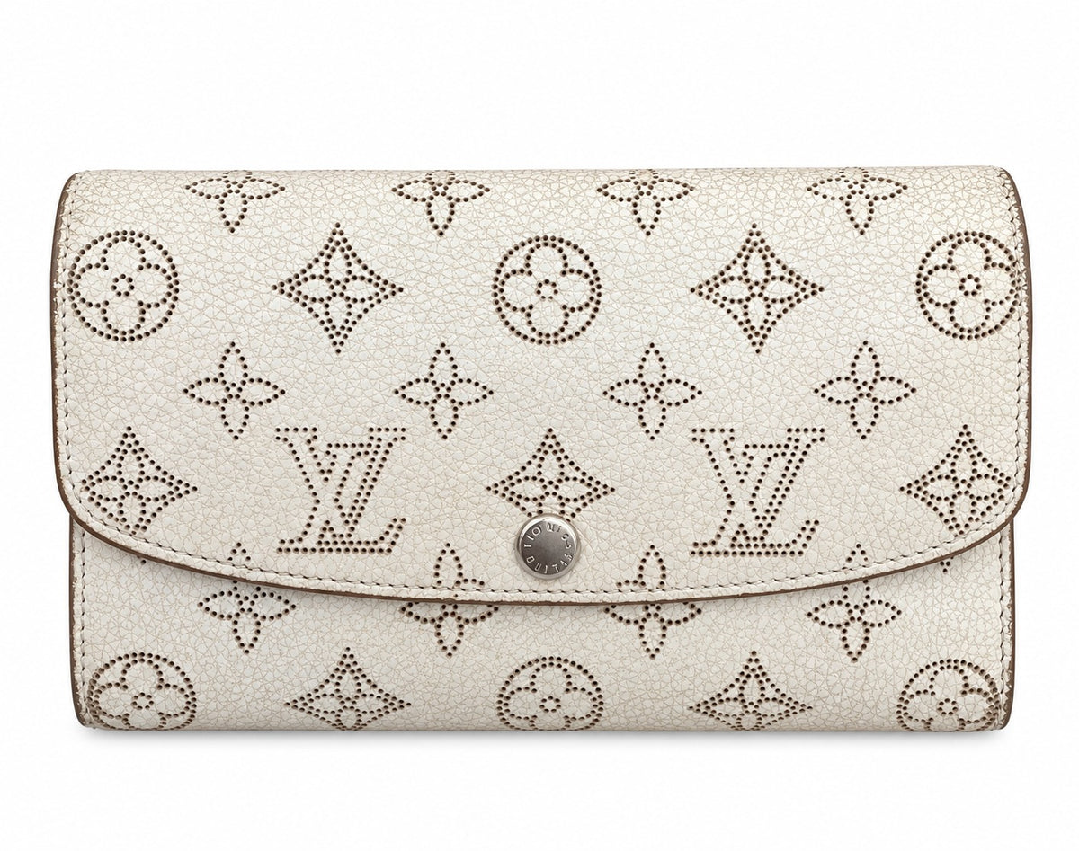 Louis Vuitton Monogram Mahina Portefeuille Iris Long Wallet with Box
