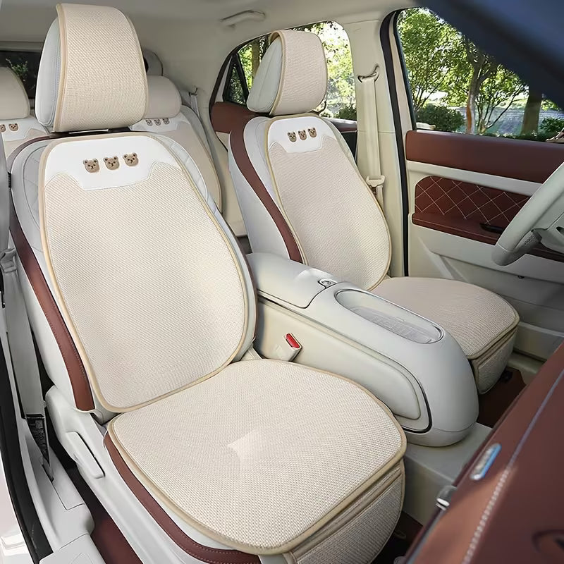Car Seat Cushion / Cute Three Bears Car Seat Covers / Cartoon Summer Seat Cushion
