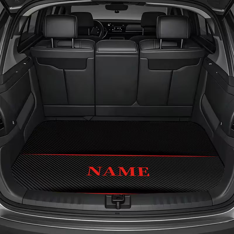 1pc Customizable Car Trunk Mat • Personalized Name & 1pc Customizable Car Trunk Mat • Personalized Name & Anniversary • Stylish Striped DesignAnniversary • Stylish Striped Design