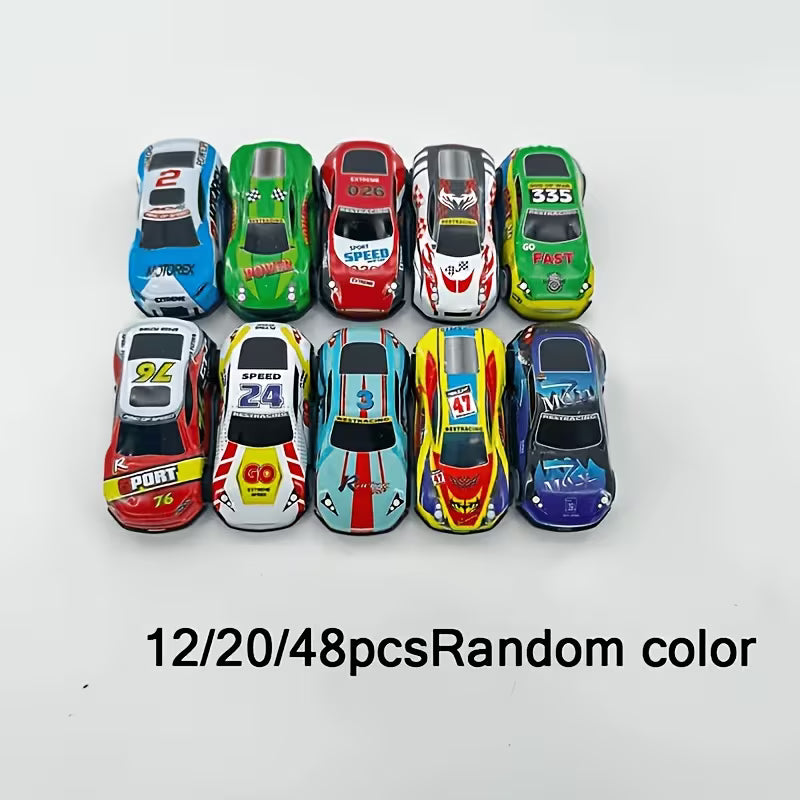 Mini Racing Car Set, Pull-Back Toy Cars, 12/20/48pcs