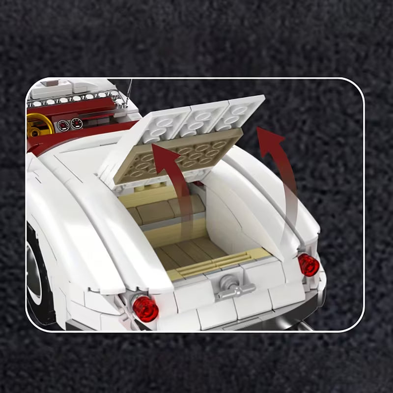 1302PCS Convertible Sports Car Building Blocks Set Best Choice for Car Enthusiasts, SPEBRICK 10236