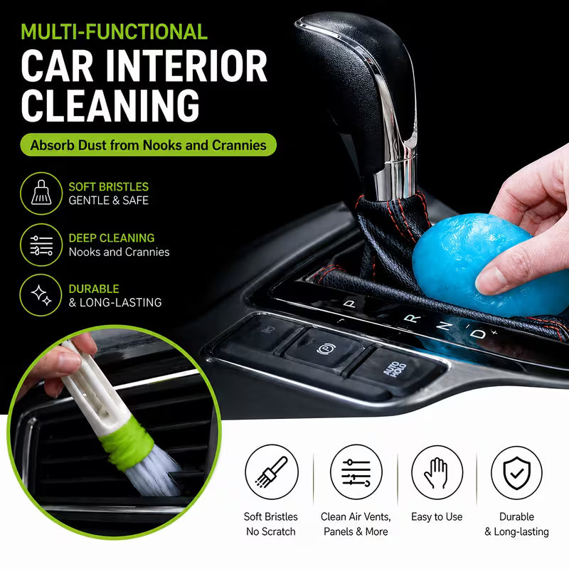 46PCS Car Cleaning Kit, Car Detailing Tools Set with Handheld Vacuum