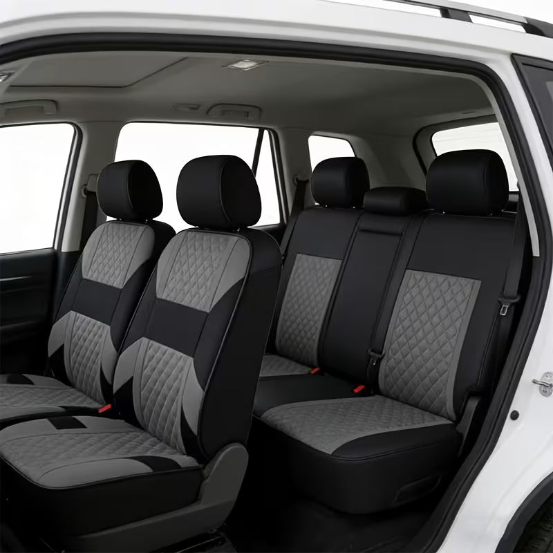 9pcs Car Seat Cover Set, All-Season Universal 5-Seat Car Seat Covers, Easy to Install,