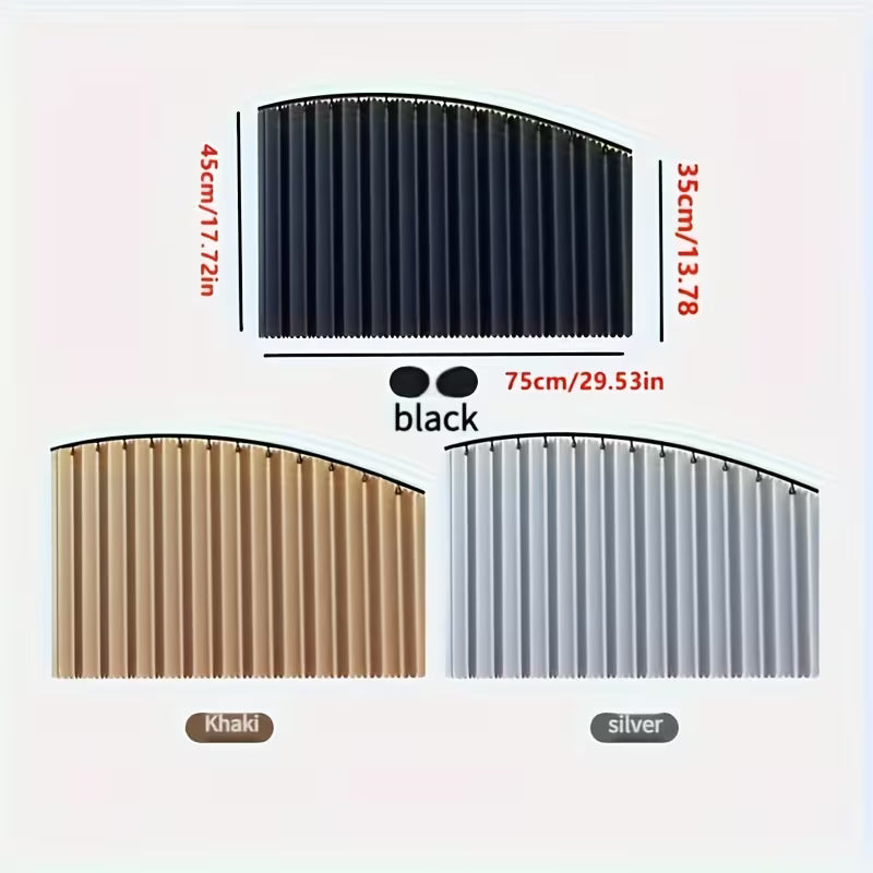 4pcs Universal Fit Adjustable Track Car Window Shades - Quick Install UV Blocking Privacy Protection for Camping & Daily Use