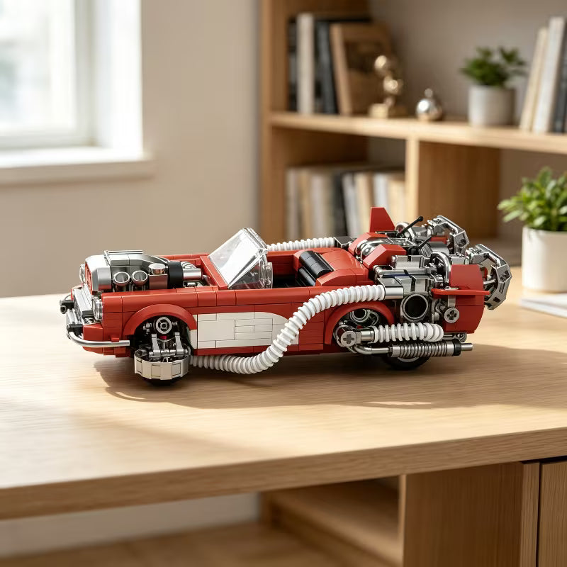 1017PCS Cyberpunk Sports Car Building Blocks Ideal Gift for Labor Day And Halloween Holiday Gifting, Hobby Enthusiast Ornament