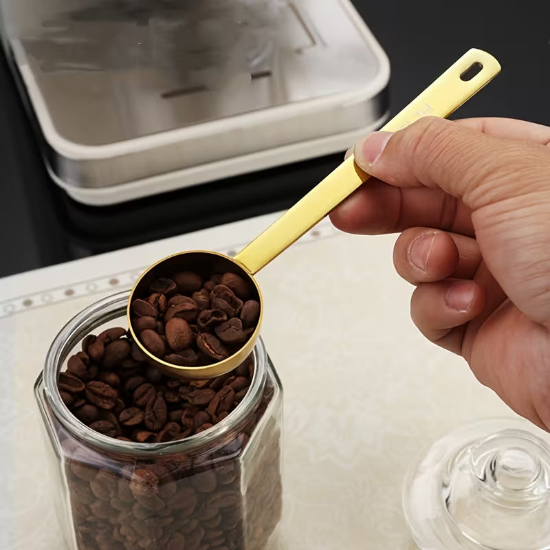 304 Stainless Steel Measuring Spoon, Commercial Use, Suitable for Spices, Milk Powder & Coffee, Gram Scale Markings