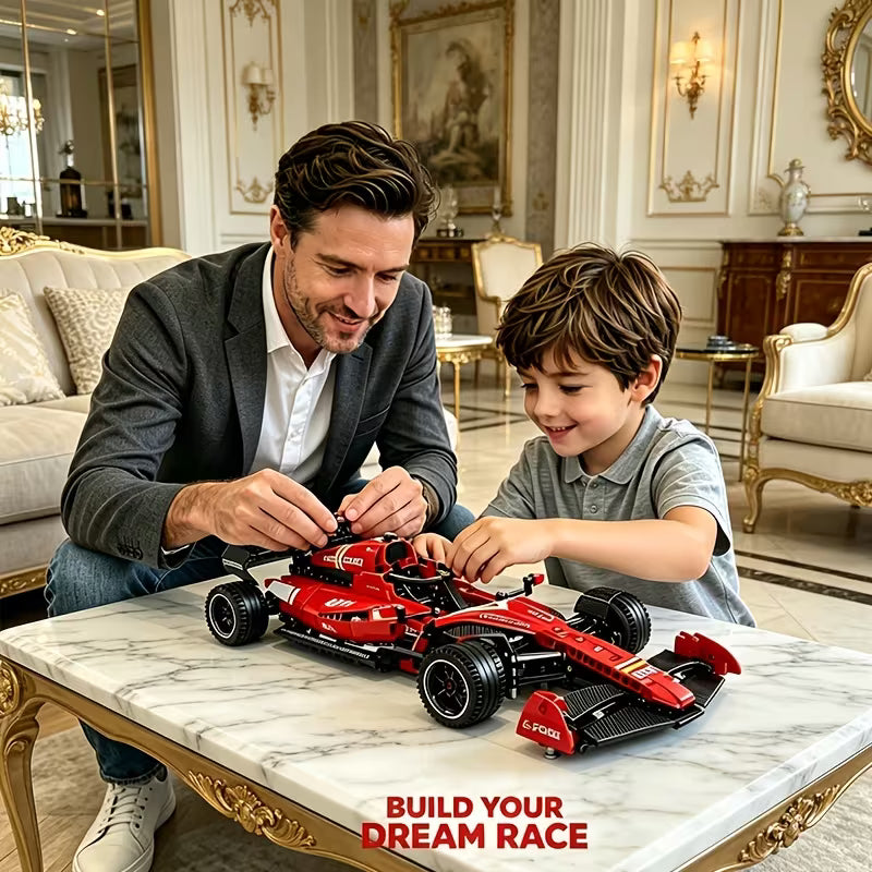 1:14 Scale Red Sports Car Building Blocks Toy