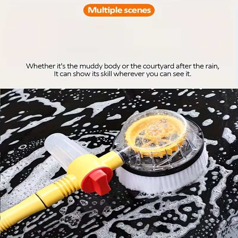 Car Rotating Car Wash Brush Kit 360 degree Automatic Rotation Adjustable Car Wash Brush High Pressure Car Wash Brush