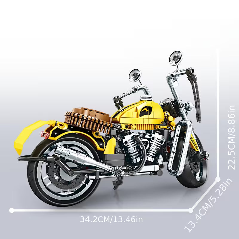 Classic Motorcycle Building Blocks Set Motorbike Model Kits Bricks Gifts