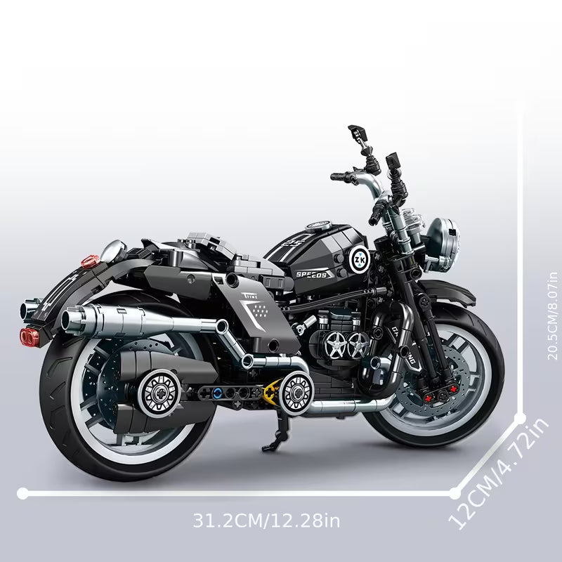 Classic Motorcycle Building Blocks Set Motorbike Model Kits Bricks Gifts