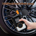Portable Car Air Compressor Inflator, Handheld Air Pump with LED Light, Wireless Digital Display
