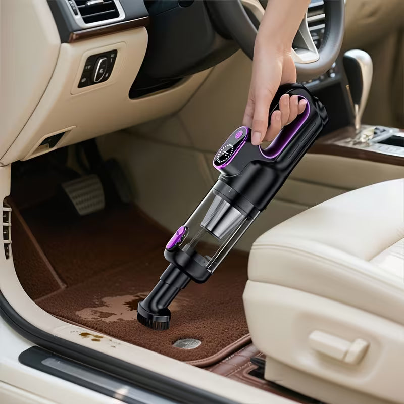 Cordless Handheld Vacuum with Brushless Motor, Powerful 16000pa Suction, LED Light, Blow/Suction Dual Mode, Multi-Nozzle,