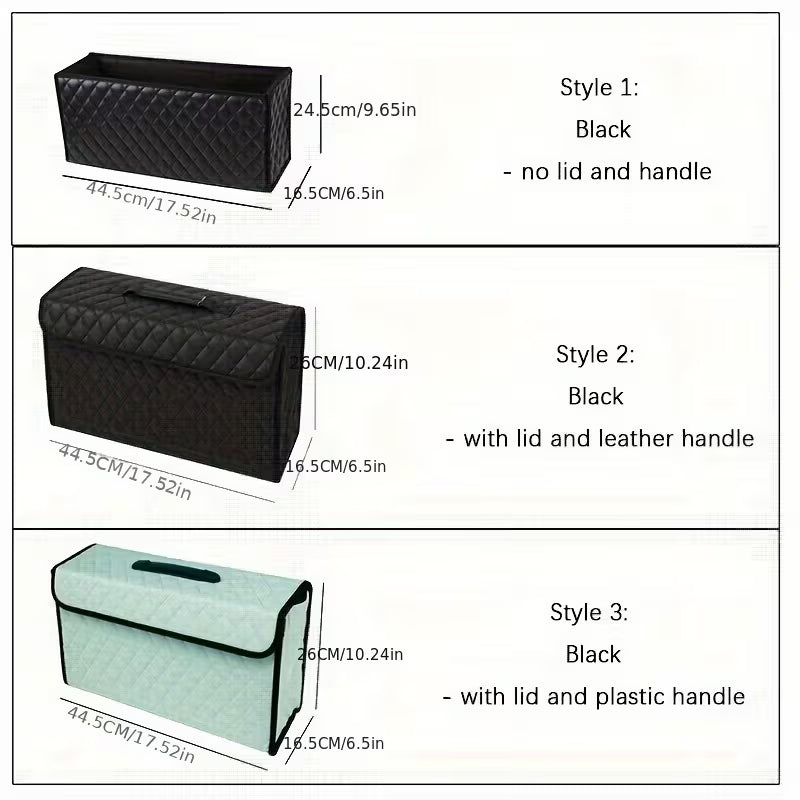 Trunk Storage Box Storage Box Toolbox PU Leather Storage Bag Storage Supplies