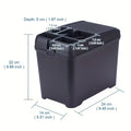 Car Interior Trash Can Multi-Function Storage Box Beverage Cup Holder Storage Box with Cup Holder