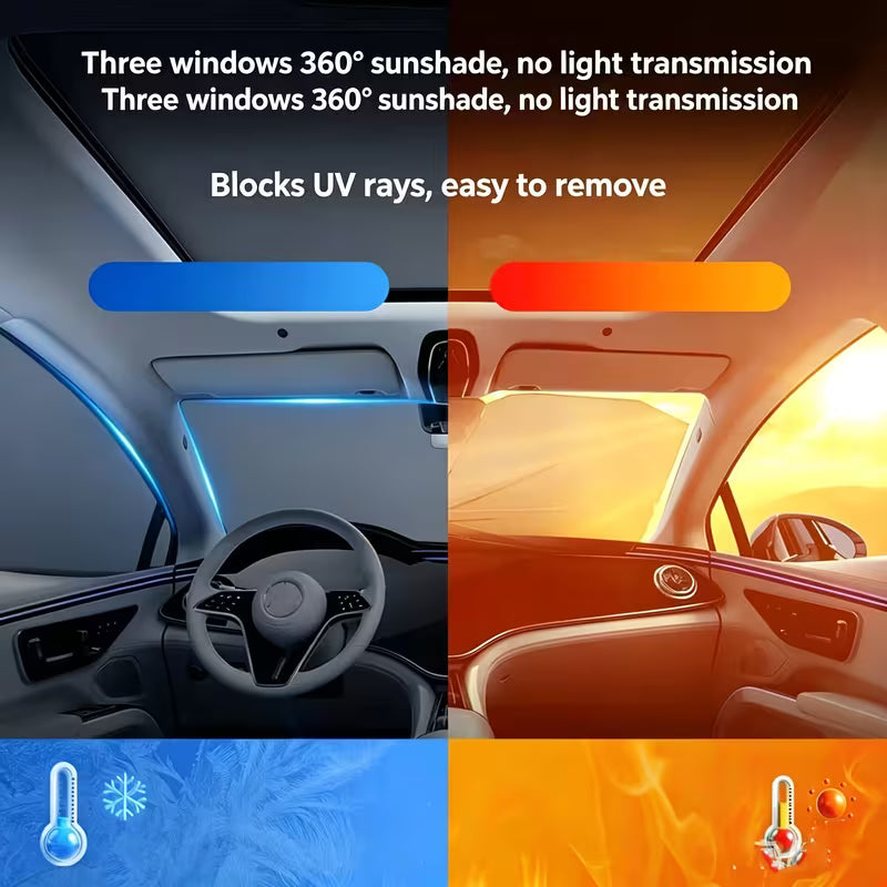 Car Sunshade Windshield Sunshade Full Coverage Anti-Sun Insulation Car Cover