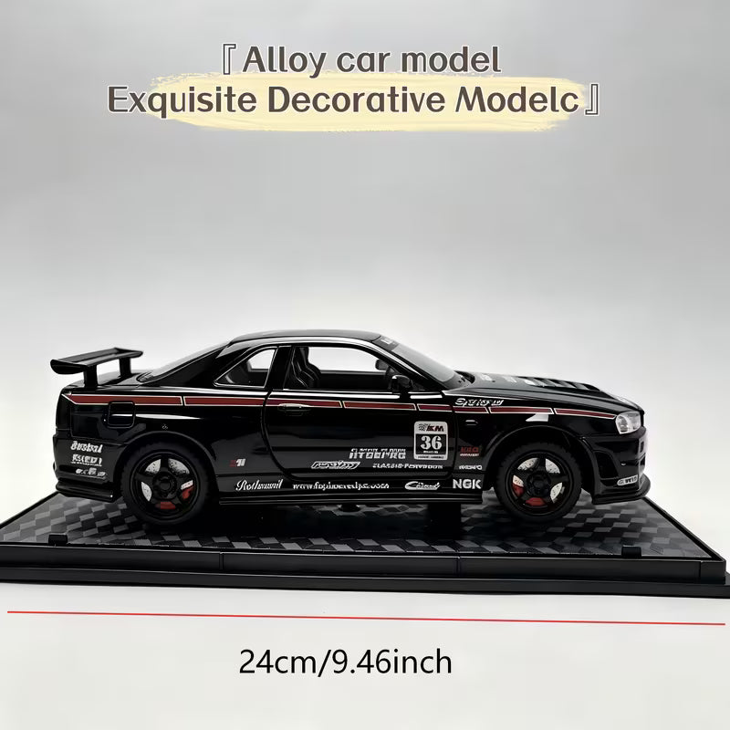 1:24 GRR Black Luxury Car Model an Excellent Gift for Car Enthusiasts and Collectors for Birthdays