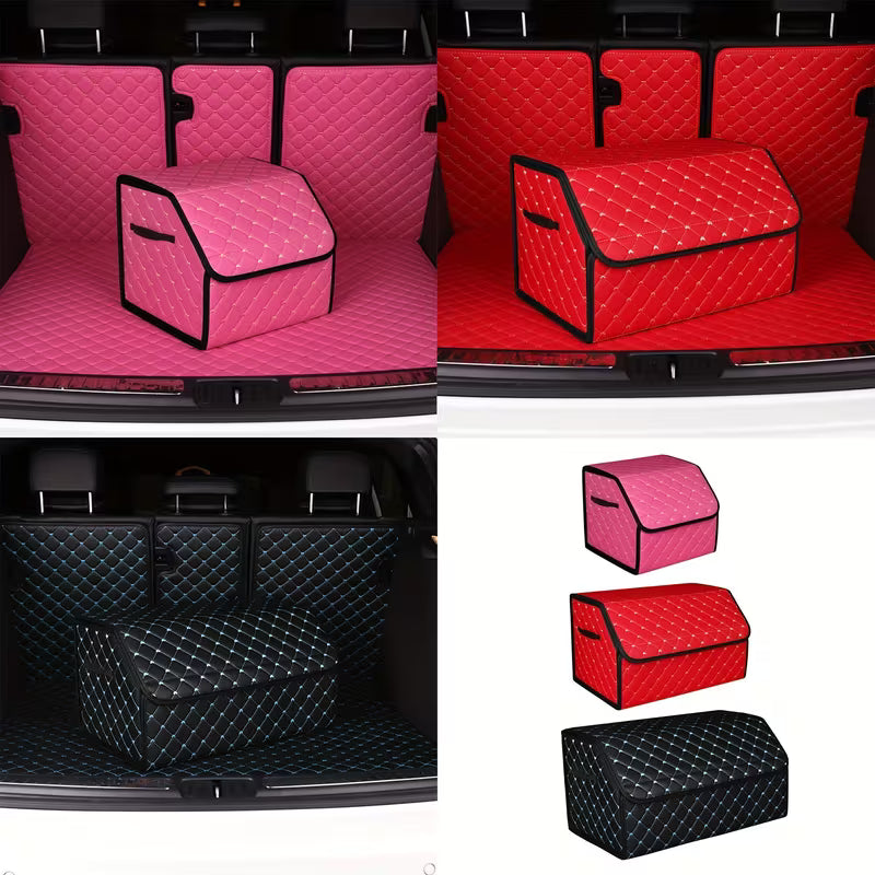 Car Trunk Organizer Box, Trunk Storage Box, Car Storage Box, Multiuse Tools Storage Bag for Tidying And Emergency Storage for Women Lady Heart-Shaped