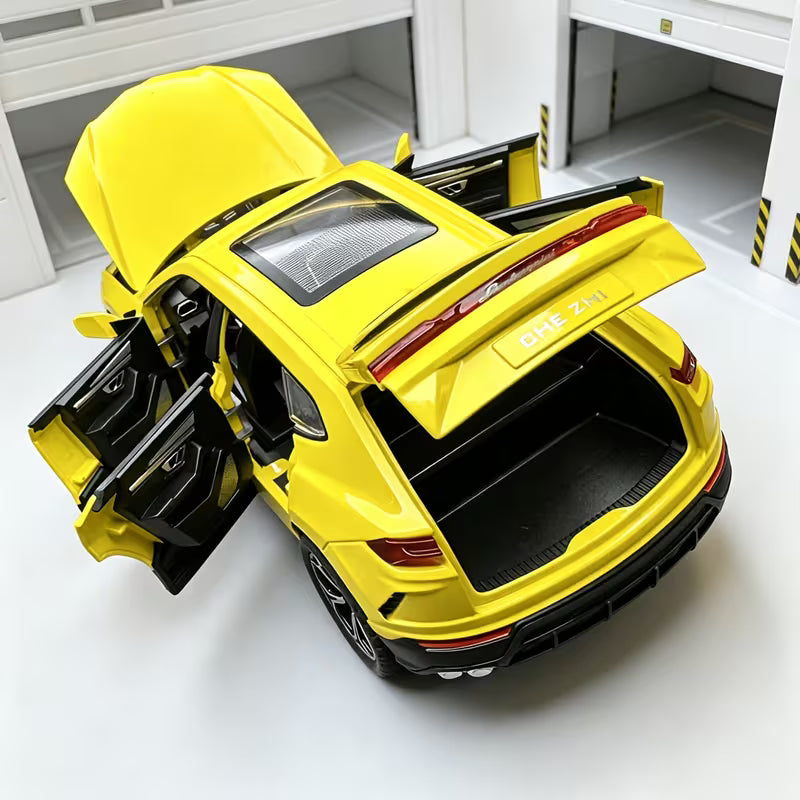 1:24 Premium Car Model, With Base, Base And Vehicle Are Fixed And Cannot Be Separated, Featuring A Cool And Fashionable Design Style, Made Of Durable Die-Cast Alloy