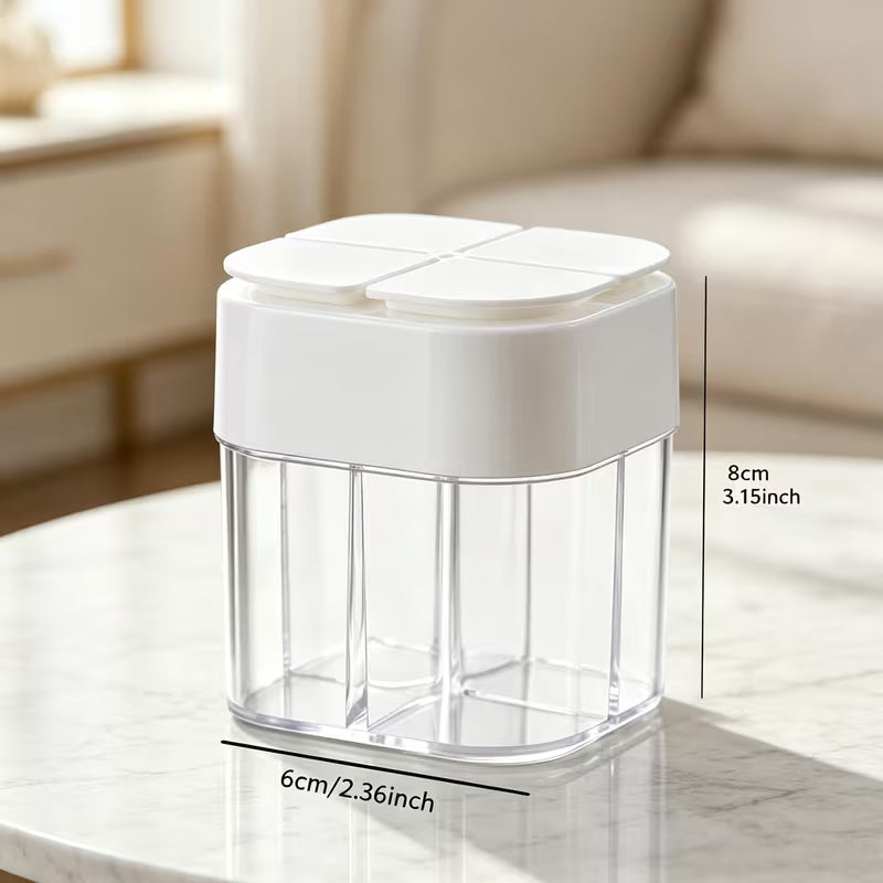 Portable Seasoning Jar - Durable Plastic With Lid, Ideal For Camping, Outdoor Adventures, Picnics & BBQs