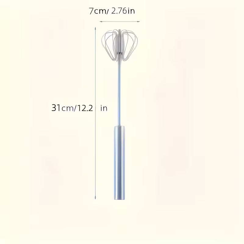 1pc Stainless Steel Multi-Function Whisk and Milk Frother, Manual Handheld Beater Whisk for Eggs & Cream, Essential Kitchen Gadget