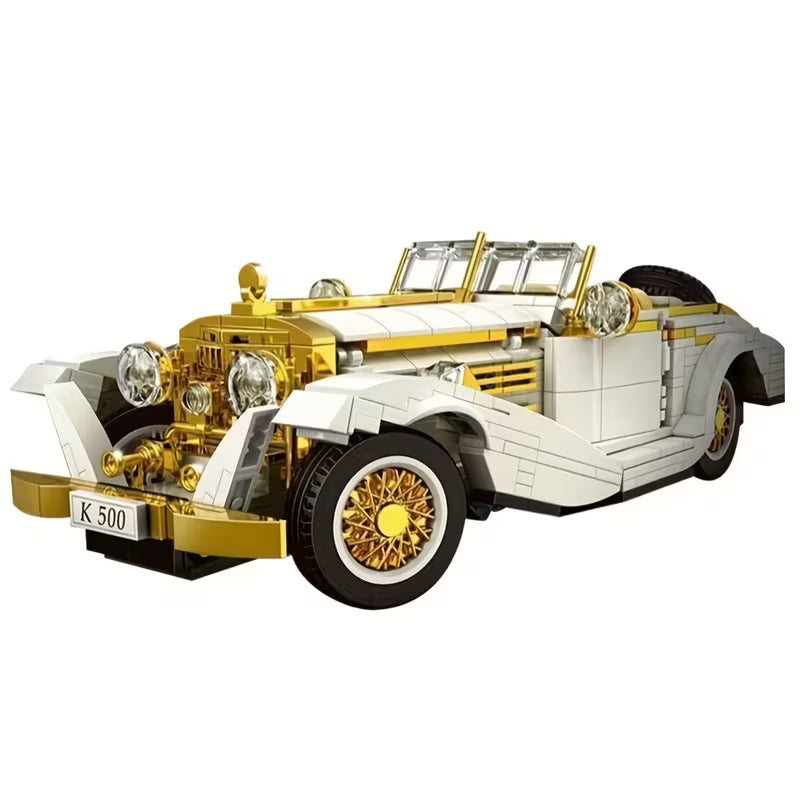 1000PCS Retro Classic Car & Motorcycle Building Set Home Decoration Ornaments, Birthday, Christmas, Halloween, Thanksgiving Toy Gifts
