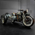Retro Three-Wheel Motorcycle Building Blocks