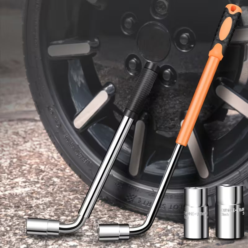 4-in-1 Telescopic Lug Wrench 17/19/21/23mm Car Tire Tool