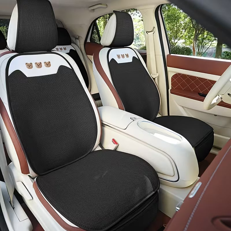 Car Seat Cushion / Cute Three Bears Car Seat Covers / Cartoon Summer Seat Cushion