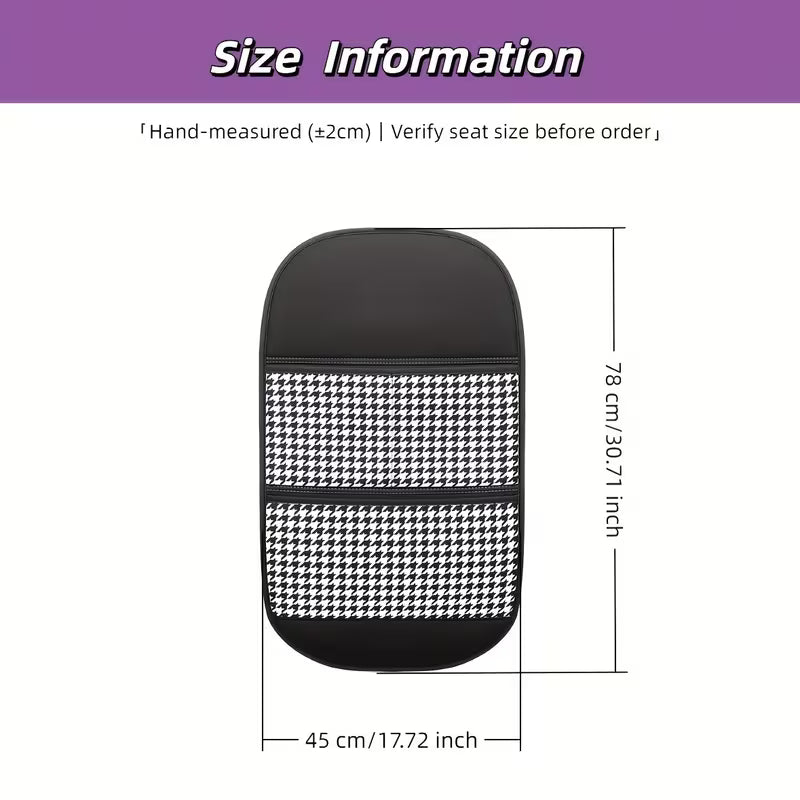 Multi functional storage anti kick pad for car seats, blocking shoe prints to prevent pets from dirtying the interior,