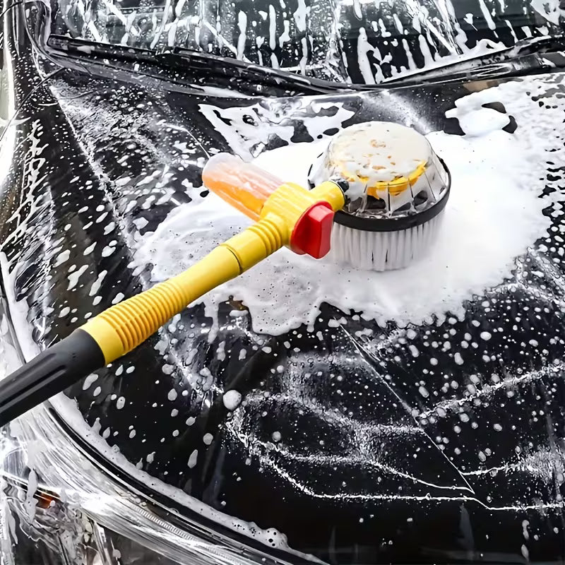 [Car Cleaning Brush] Car Cleaning Brush, Foam Additions, Automatic, Rotating, Long Handle