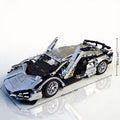 925PCS Classic Retro Silver Sports Car Building Blocks