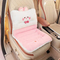 1pc Cute Soft Plush Car Seat Cushion, Adorable Cartoon Design, Universal Winter Car Seat Protector