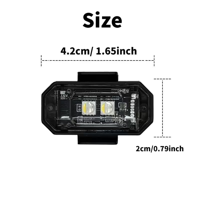 8pcs Light Up the Night: RGB LED Aircraft Lights for Car Motorcycles Truck Airplanes Helicopters LED light ambiance light