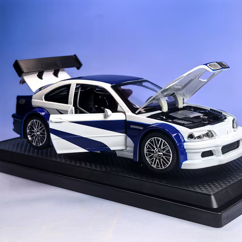1:24 Scale Alloy Car Model with Base, Premium Collectible Ornament, Home Decor, Model Making And Hobby Cultivation, Favorite Gift for Car Enthusiasts, Christmas