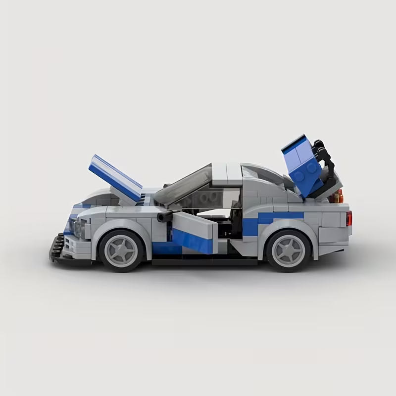 332pcs Classic Car Building Blocks | Retro Small Bricks MOC City Model Toys, Creative Car Model Toolkit, Christmas Gifts, ABS Building Set, Colors: and Grey