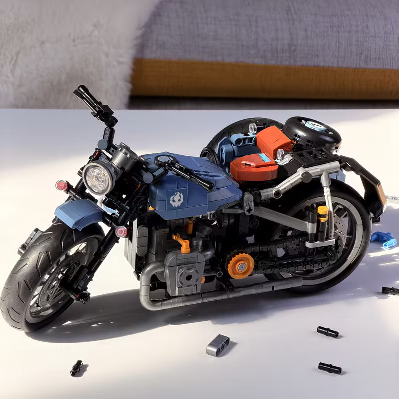 Motorcycle Building Blocks Set, STEM Education Learning Toys, Creative DIY Blocks, Collectible Models, Surprise Gift for Children