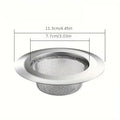 2-Pack Sink Filter for Most Sink Drains, Stainless Steel Mesh Drain Covers, Wide-Rim Fine Mesh, Durable & Rustproof
