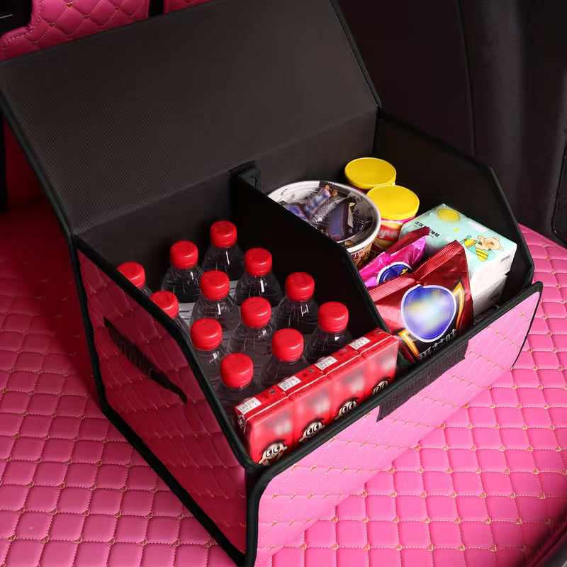 Car Trunk Organizer Box, Trunk Storage Box, Car Storage Box, Multiuse Tools Storage Bag for Tidying And Emergency Storage for Women Lady Heart-Shaped