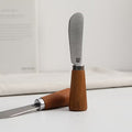 1pc Stainless Steel Wooden Handle Multifunctional Butter Knife, Spreading Cream, Cheese, Jam & Peanut Butter