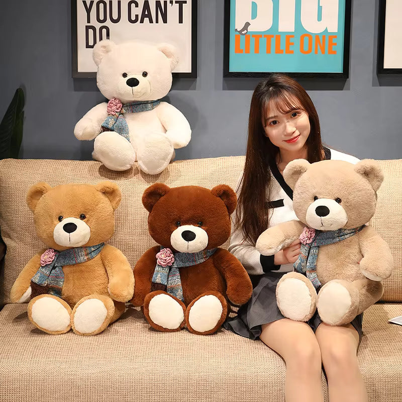 35/50/60CM Cute Classic Teddy Bear Plush Toys Kawaii Bow Tie Bear