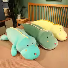 New 80CM Big Long Cute Dinosaur Plush Toy Soft Cartoon Animal
